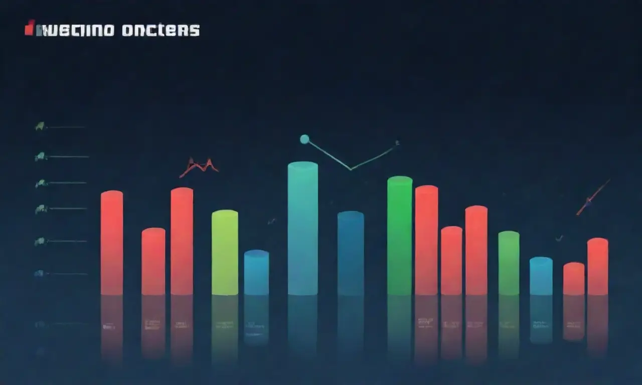 Un diseño con gráficos azules oscuros y estrellas de datos