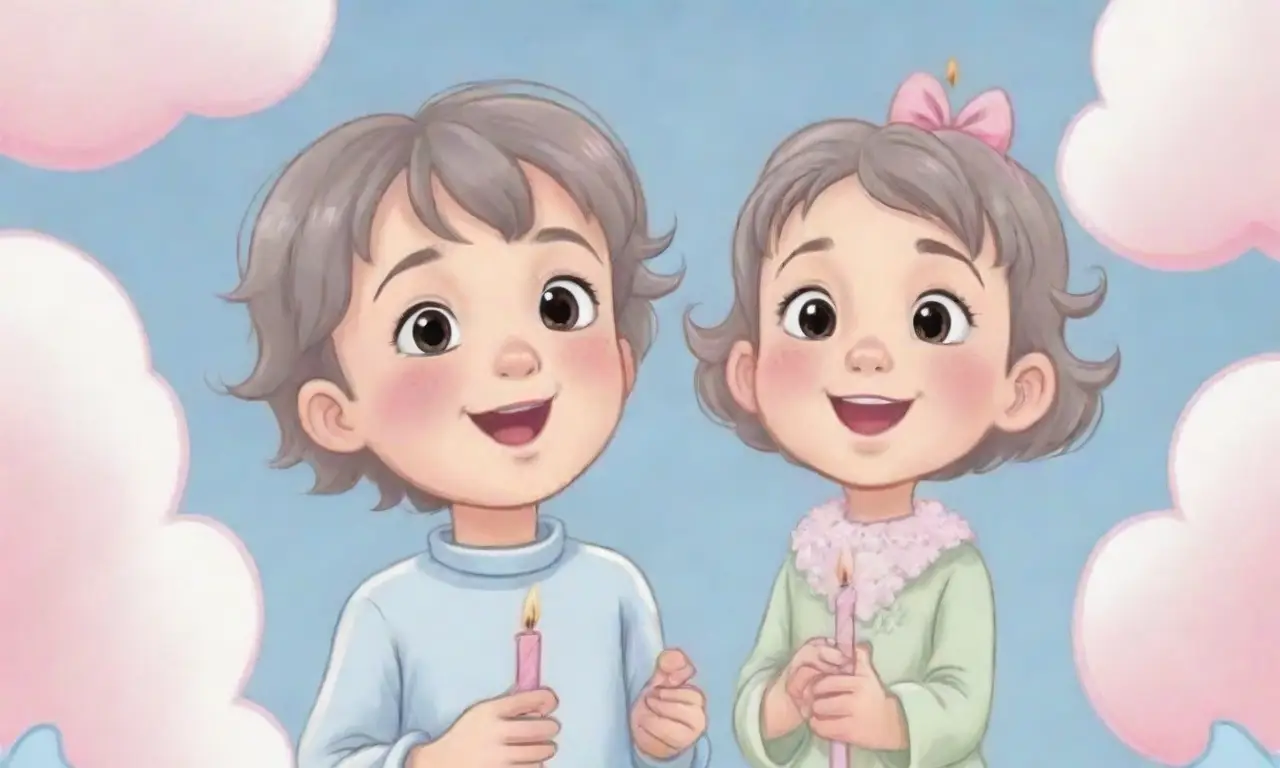 Una niña con ojos amplios, ilumina velas de colores pastel mientras el viento acaricia las flores de Sakura