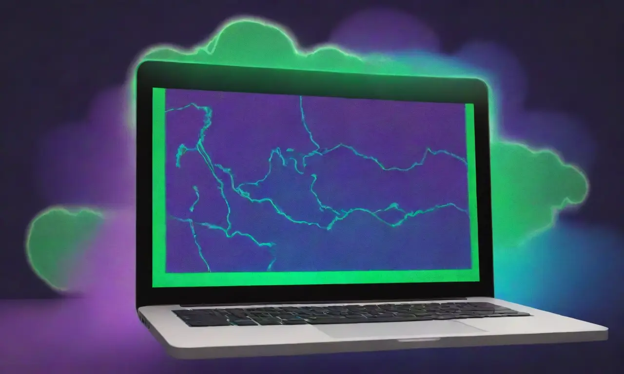 El código baila en la pantalla