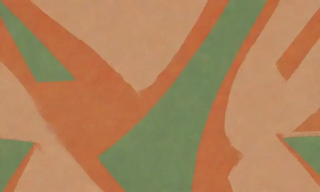 Patrones geométricos abstractos con tonos naranjas profundos